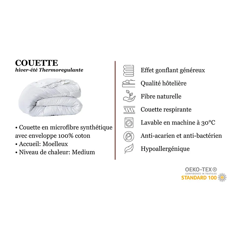 2 Oreillers Confort + 1 Couette-8