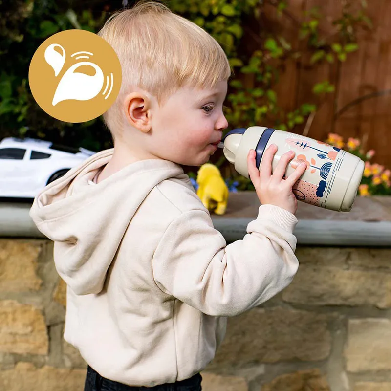Tasse isotherme à paille 266ml Taupe - 12m+-2