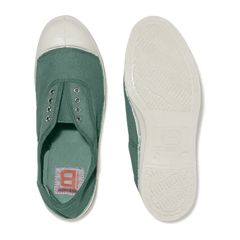 Tennis sans lacets Elly Femme - Vert de Gris-1