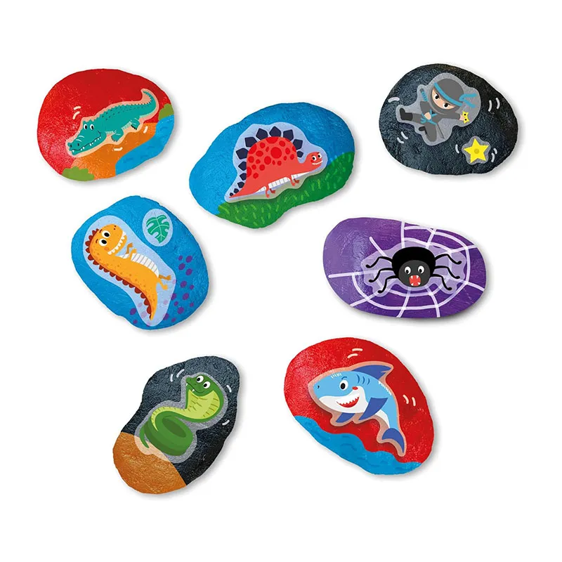 Kit Peindre des Galets & Autocollants - 5+-4