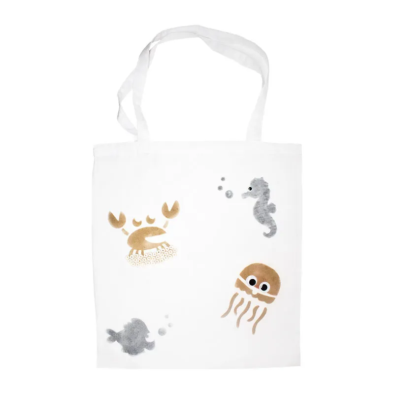 Sacs coton à décorer Blanc 37x42cm 12pcs - 3+-4