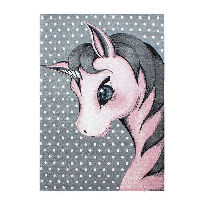 Tapis Licorne Rose - 80x150cm-1