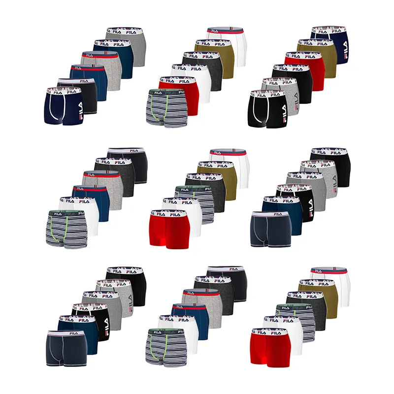 6 Boxers Homme Fila - Multicolore-0