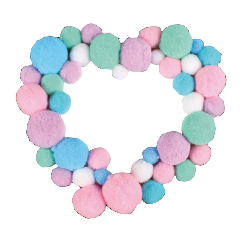 Mini pompons & Pompons Pastel - 320pcs-6