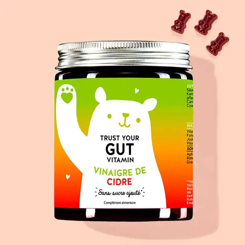 Trust your gut Vinaigre de cidre Bien-être intestinal/Detox - 60 Gummies-0