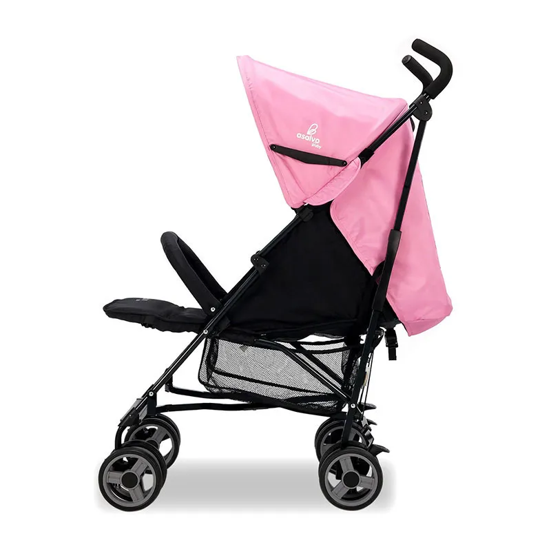 Poussette canne Trotter Plus Noir/Rose - 6m+-4