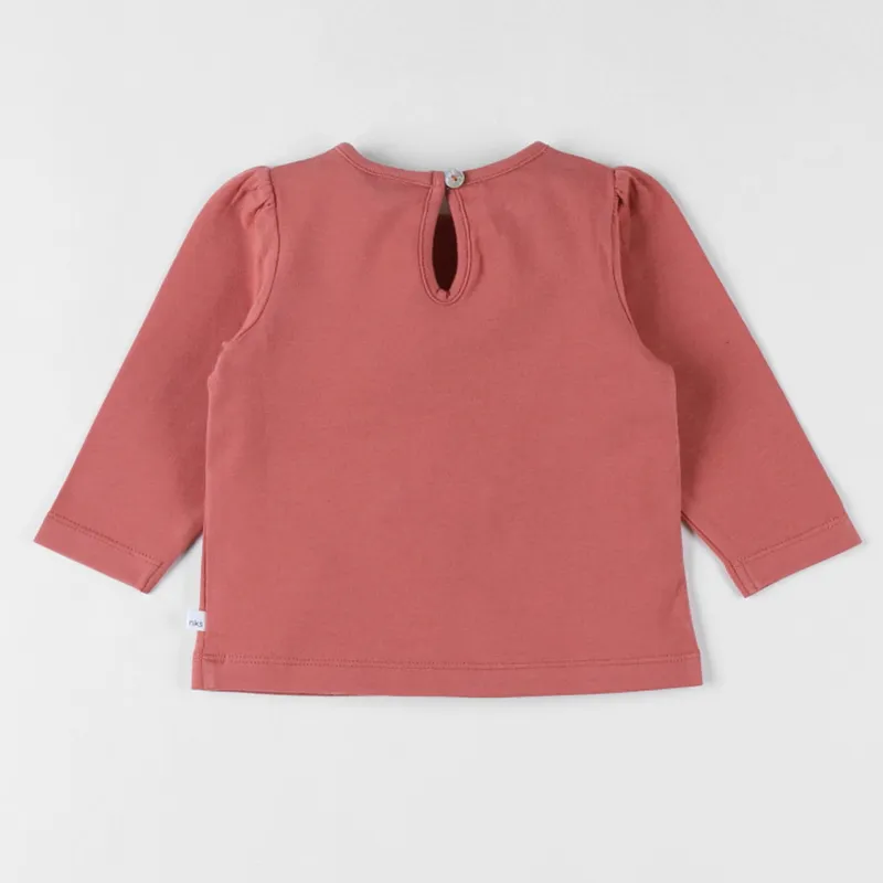 T-shirt ML Ecureuil - Rose-1