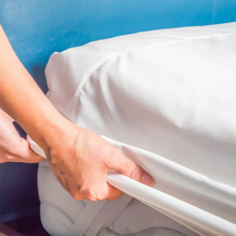 Protège-matelas Flanelle Blanc Enfant-0