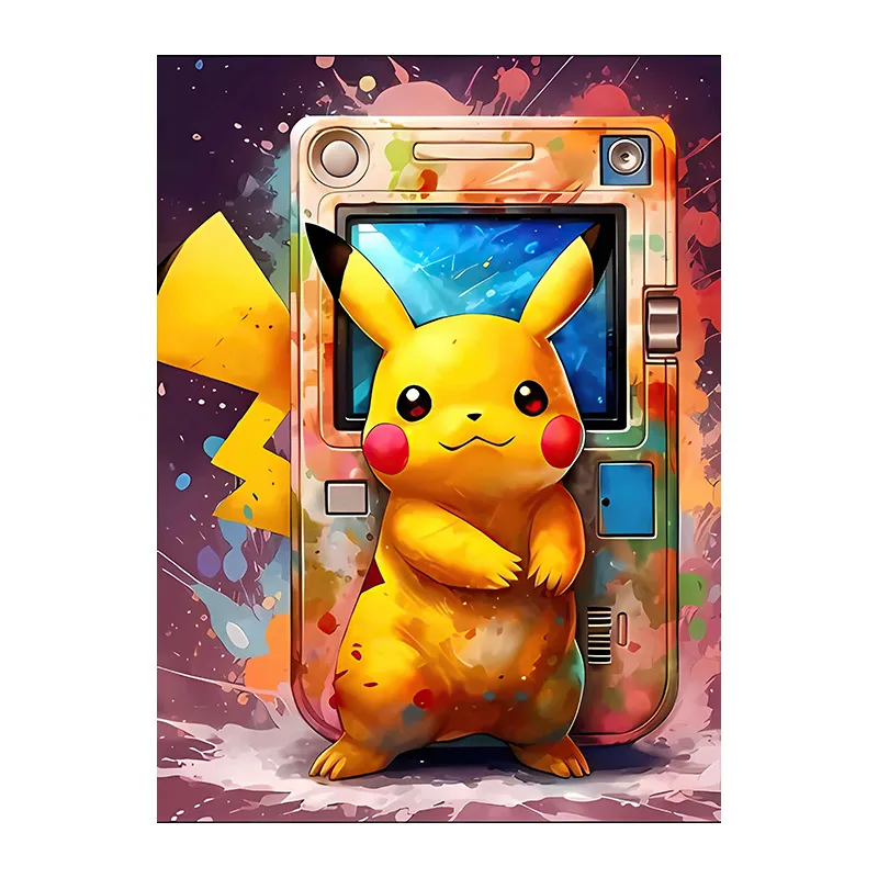 Toile Pikachu Pokémon Gameboy - 30x40cm-1