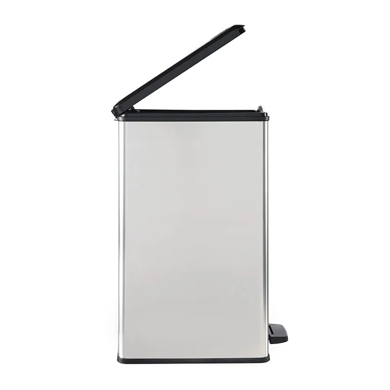 Poubelle à pédale rectangulaire Slim - 40L-1