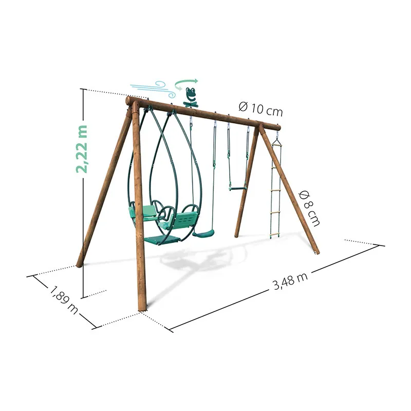 Portique 3 agrès Juliette - 36m+-7