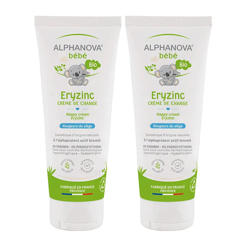 2 Crèmes de change Bébé Eryzinc - 2x75g-0