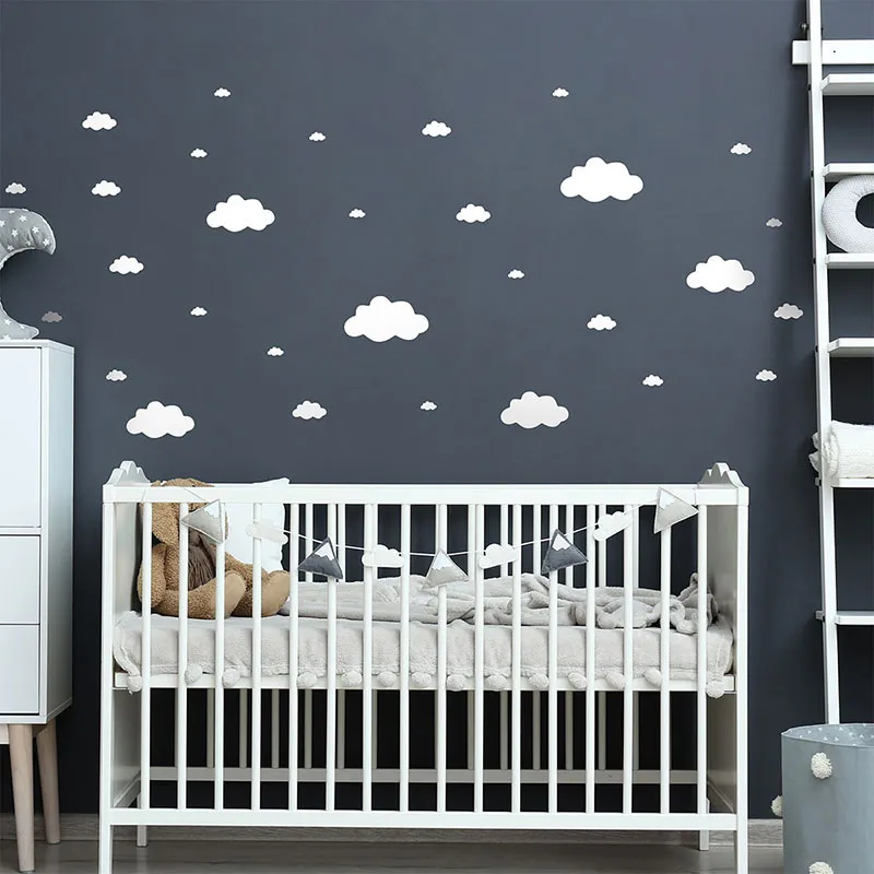 Stickers - 30 Nuages blancs-1