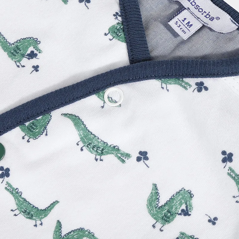 Combishort Coton BIO Mixte - Blanc-2