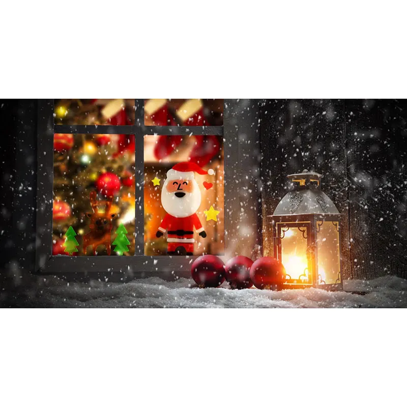 Déco. & Stickers Noël gel vitrostatique - 58pcs-2