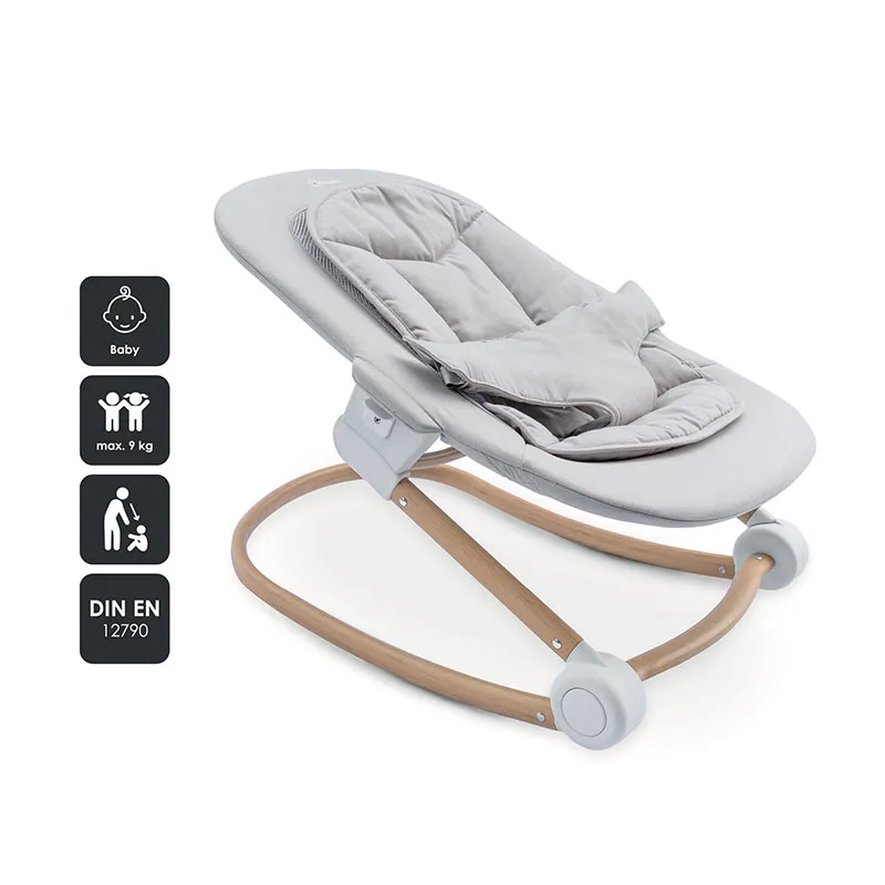 Chaise haute + Transat Levels Newborn Bois/Blanc - 0m+-4