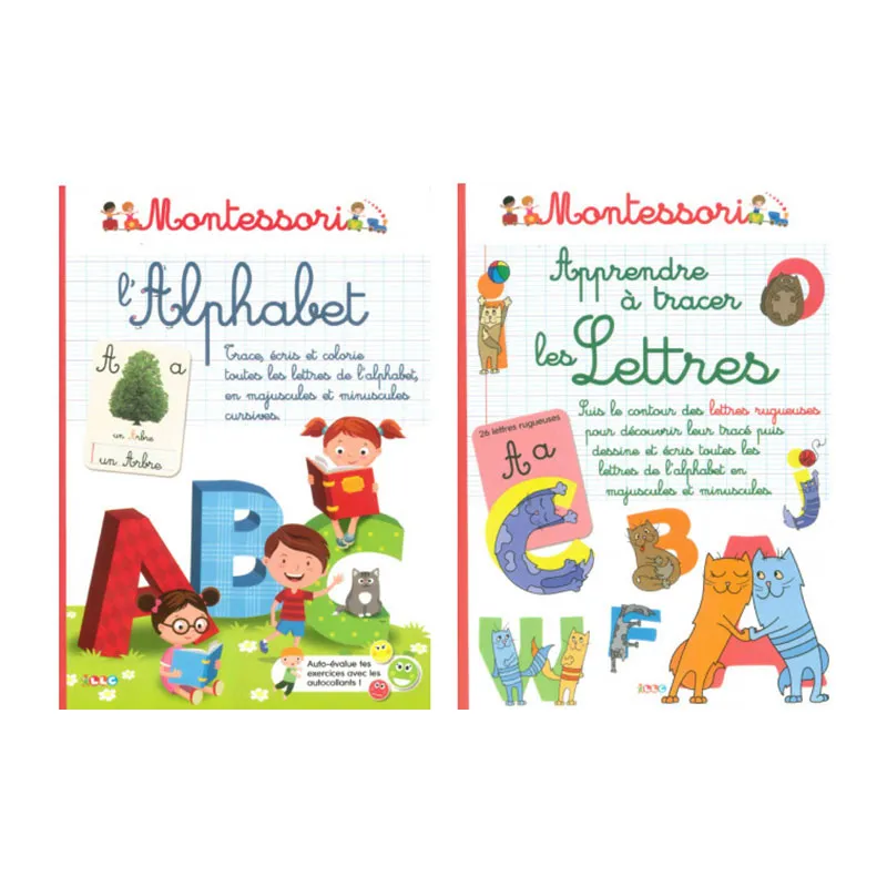 2 Cahiers Montessori Alphabet/Lettres - 3+-0