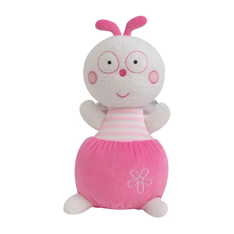 Peluche lumineuse 30cm Luciole Rose - 0m+-0