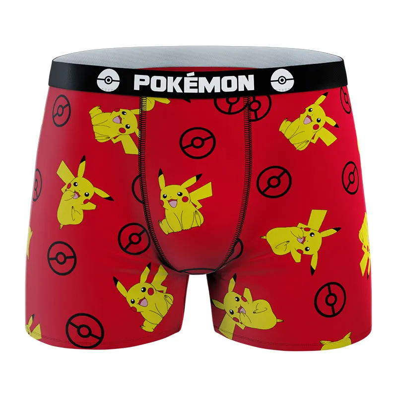 4 boxers enfant Pokémon - Noir/Rouge/Blanc/Jaune-4