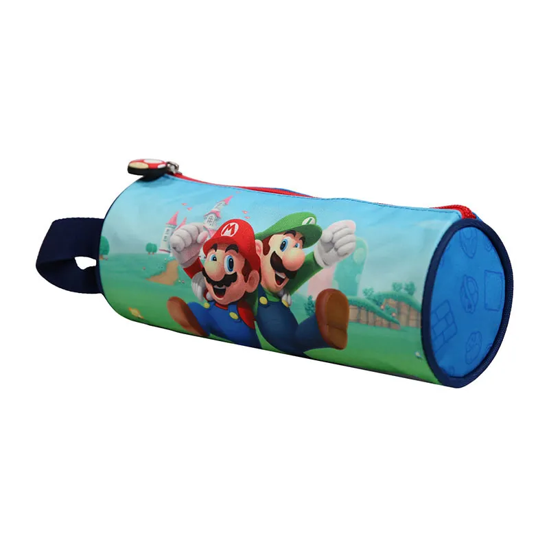 Trousse ronde Super Mario Bleu - 22x8cm-1