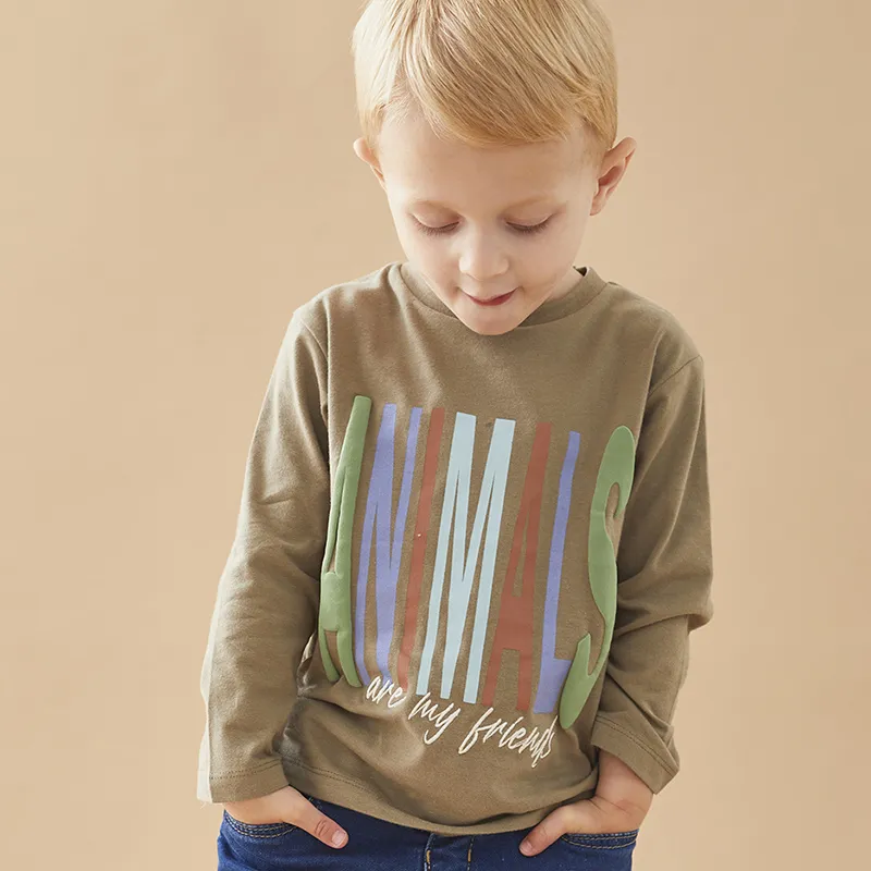 T-shirt ML Animals BIO - Vert-4