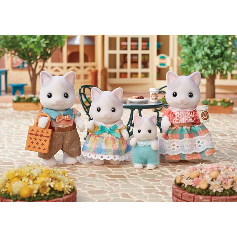 Famille chat latté & accessoires - 9pcs-2