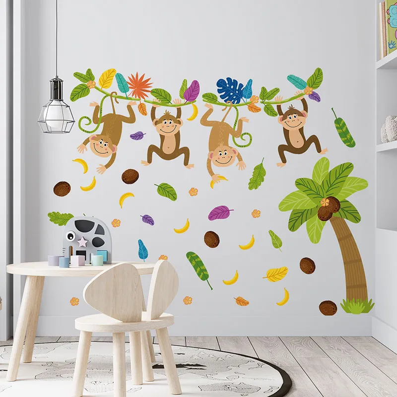 Stickers - Singes dans la jungle-2