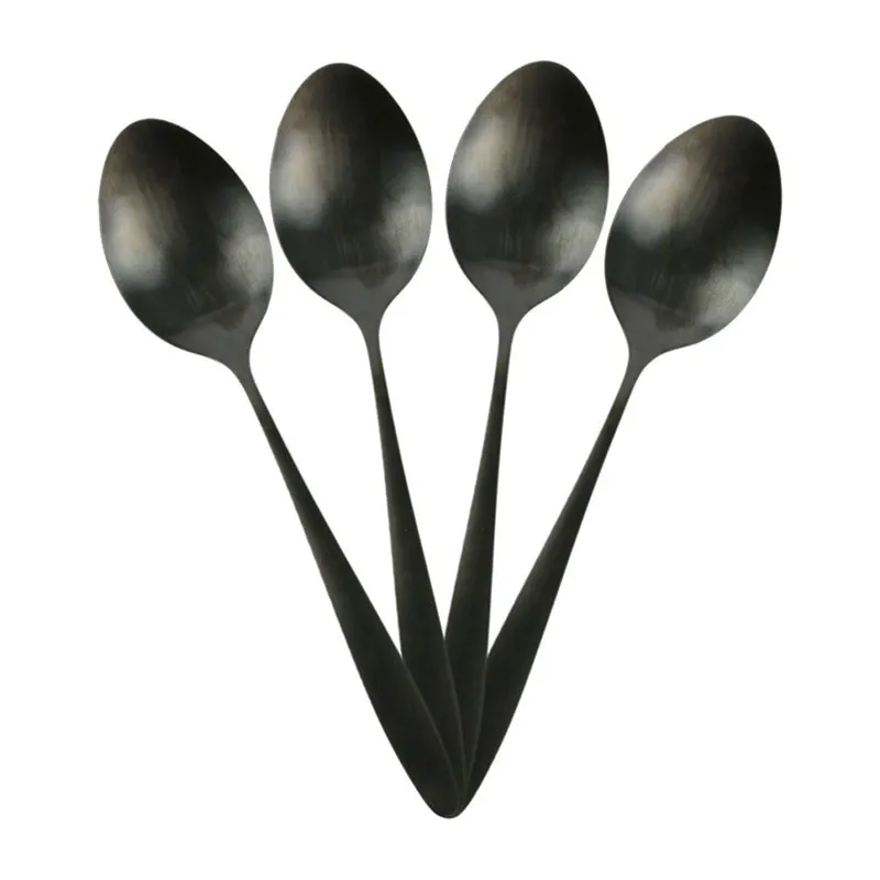 Ménagère de couverts Noir - 16pcs-4