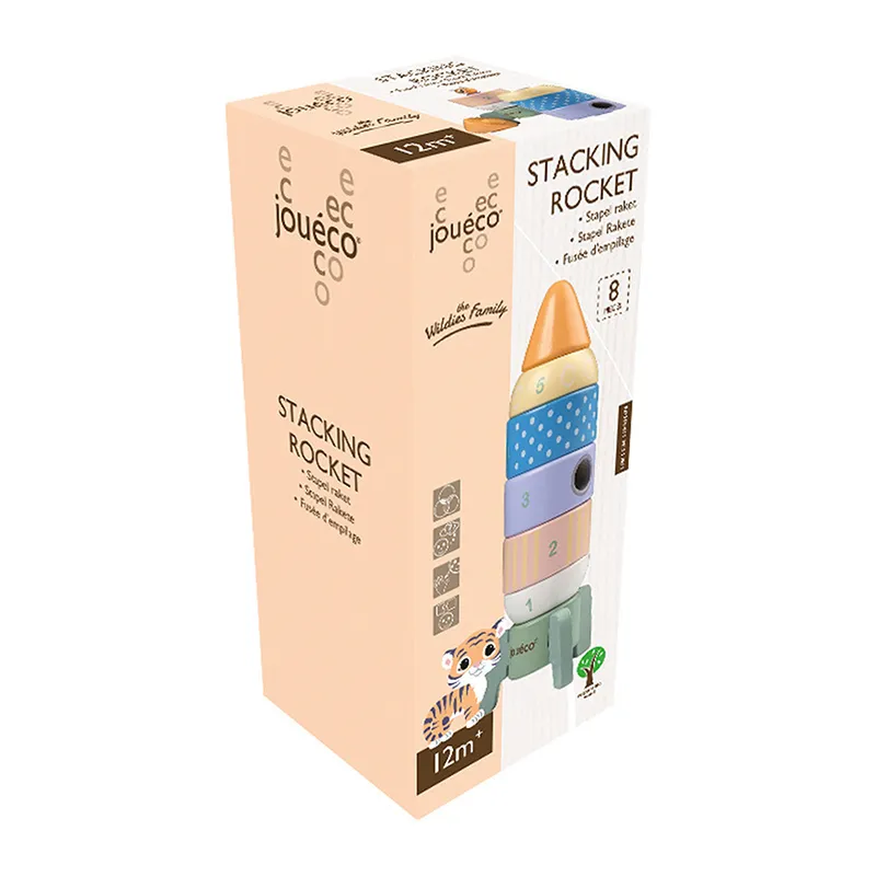 Tour à construire Fusée Pastel 7pcs - 12m+-1