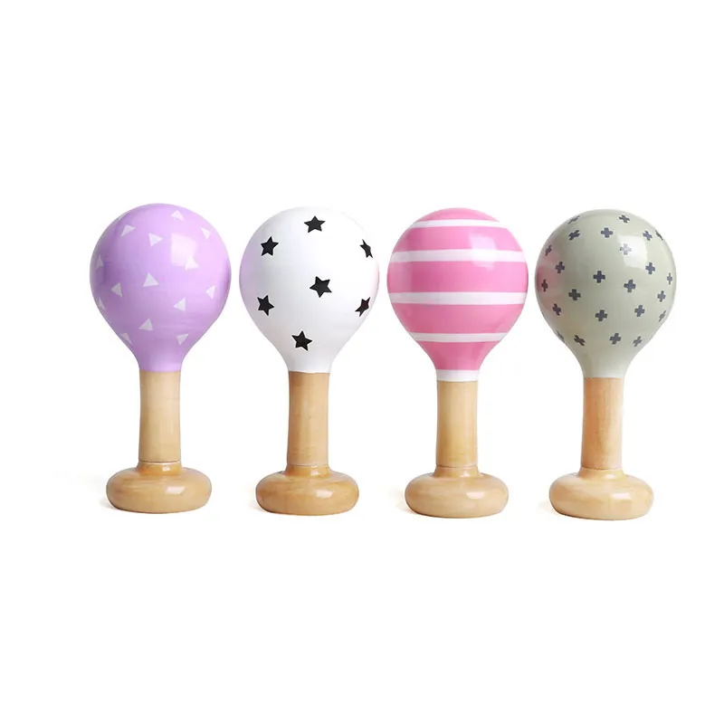 Hochet en bois Maracas Aléatoire - 0m+-1