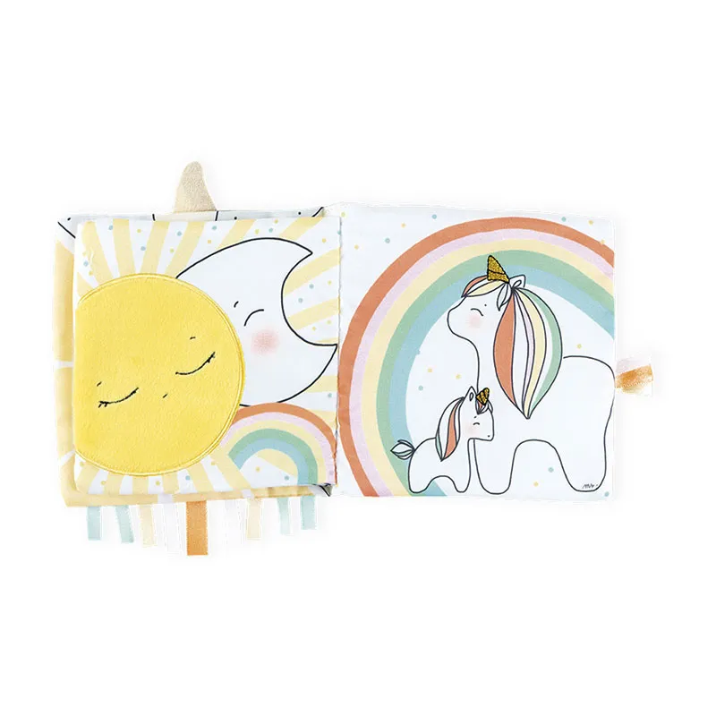 Livre d'éveil tissu La licorne joyeuse - 0m+-4