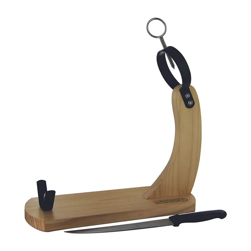 Support jambon + couteau - 38x14,1x40,6cm-1
