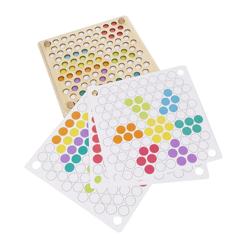 Tableau mosaïque en bois Montessori - 36m+-3