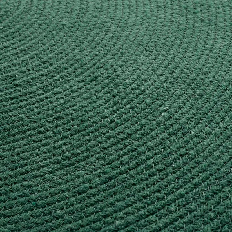 Tapis rond Pompons party Vert - ø90cm-1