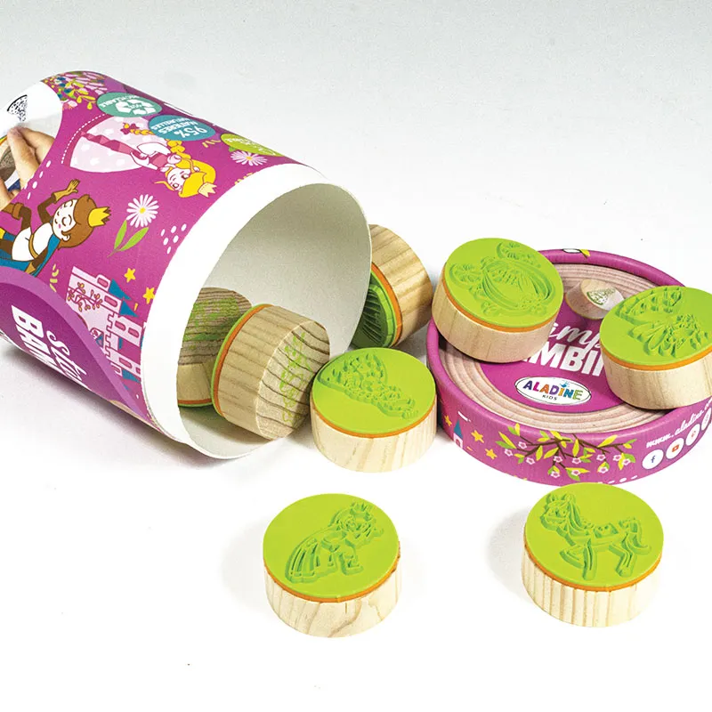 8 Tampons Stampo Bambino Princesse + 1 encreur - 36m+-4