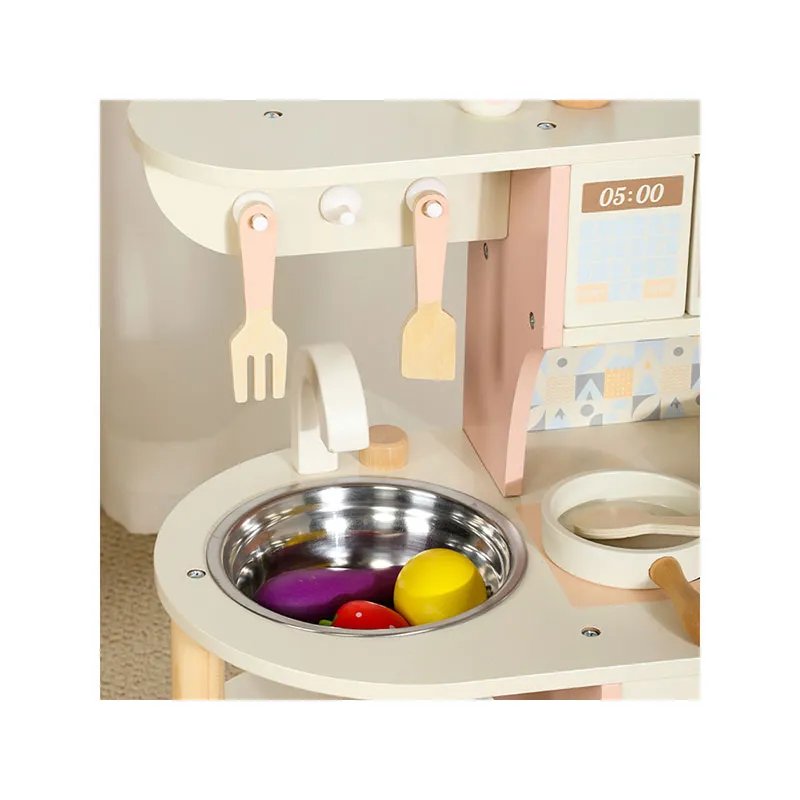 Cuisine en bois avec accessoires - 54x23x47cm-5
