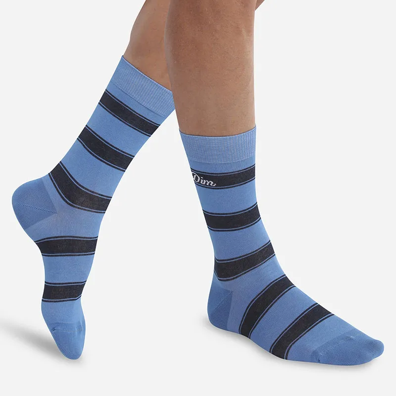 1 paires de chaussettes Coton Made in France Homme - Bleu-1