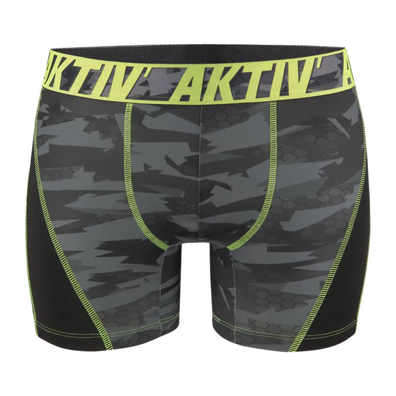 4 Boxers Homme Aktiv Fluo - Noir-5