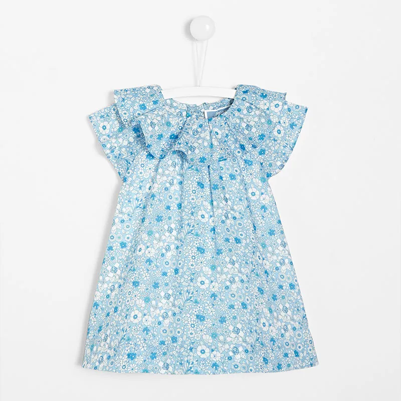 Robe Lyrisme Bébé Jacadi - Bleu/Blanc - MODE RENTRéE-0