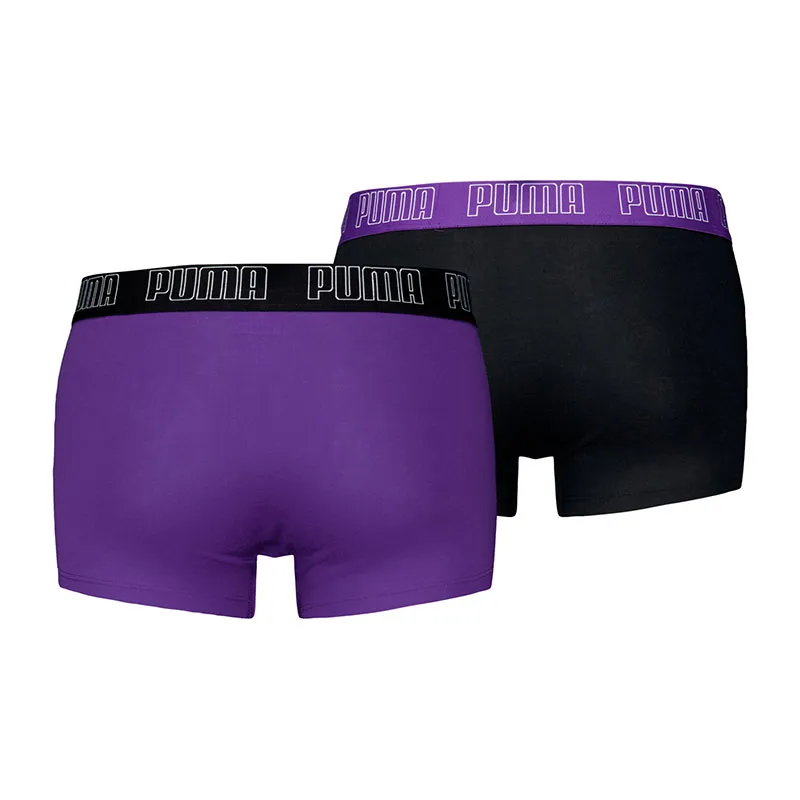2 Boxers Homme Everyday Puma - Violet/Noir-1