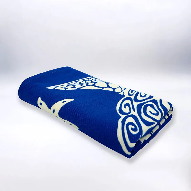 Serviette de plage Bari Bleu - 90x170cm-1