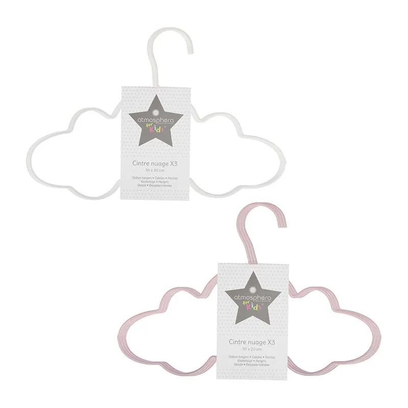 3 Cintres métal Nuage Aléa. - 30x20cm-0