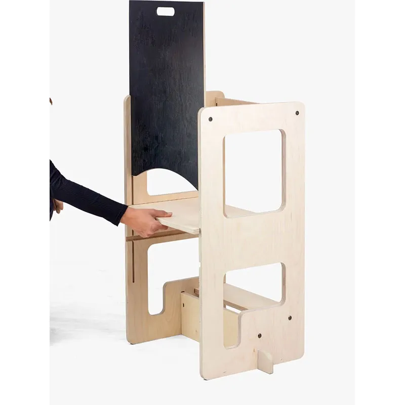 Tour d'apprentissage 2en1 Kule Flip Bois - 58x41x80cm-4