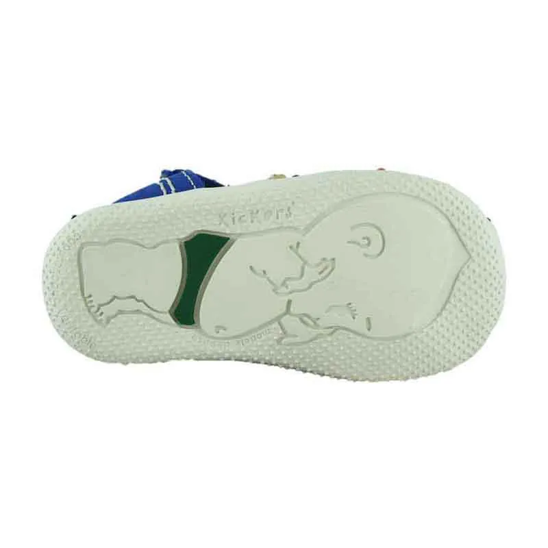 Sandales fermées Bigbazar - Bleu/Beige/Orange-4
