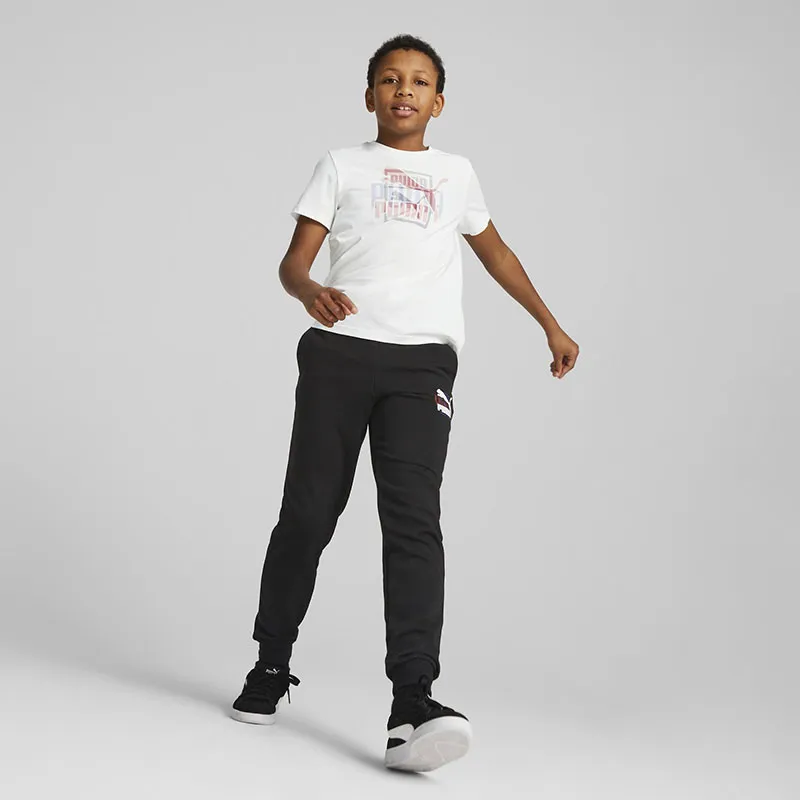 T-shirt Garçon Classic 48 Puma - Blanc-5
