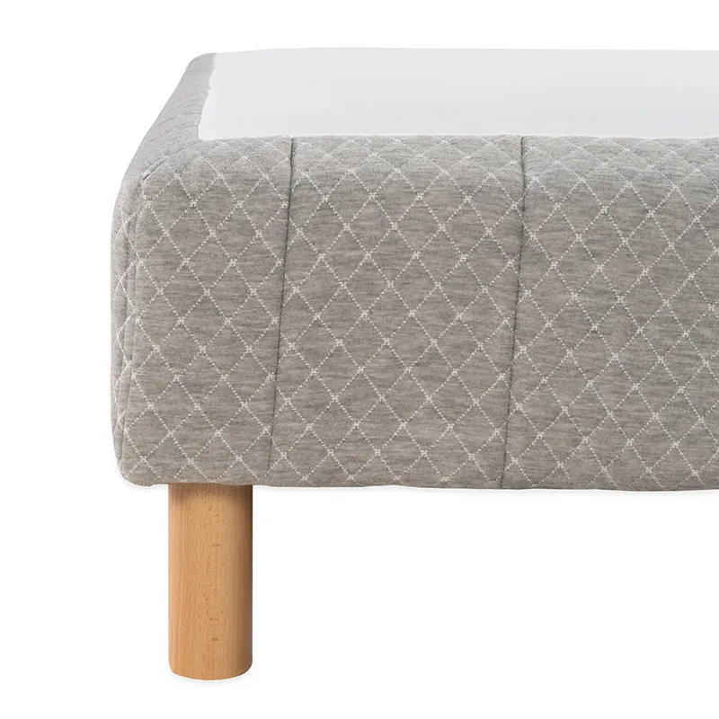 Sommier tapissier ressorts ensachés Confort + Gris clair Enfant-3