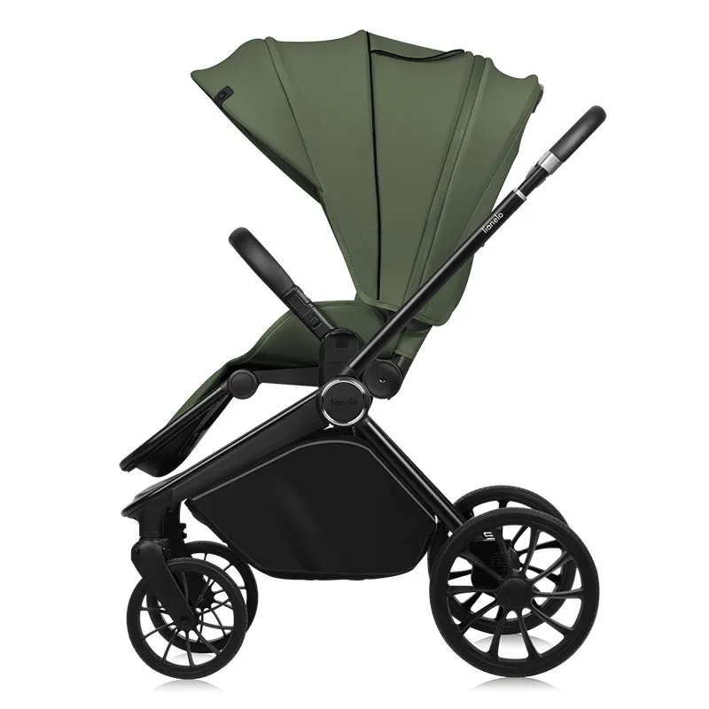 Duo Poussette Mika Plus + Nacelle Green Olive - 0m+-8