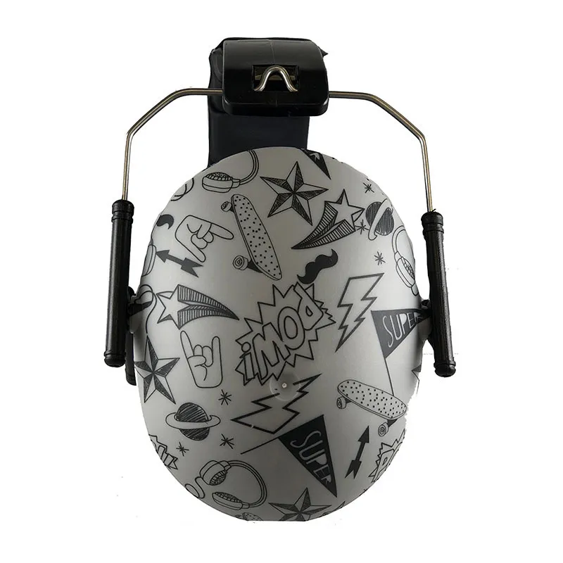 Casque anti-bruit 3-10 ans Graffitis - Gris-2
