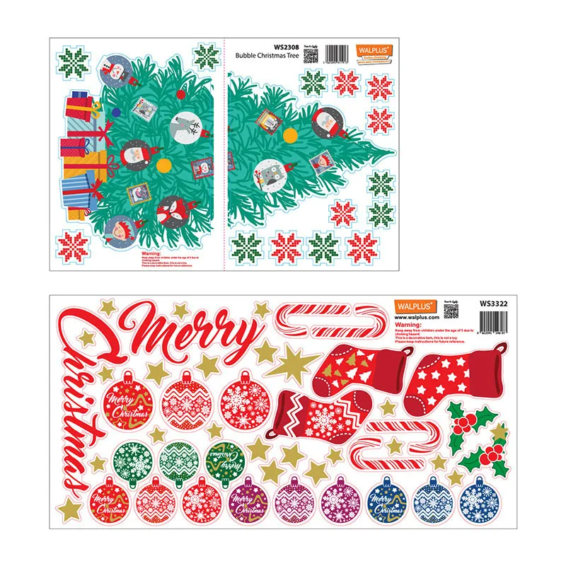Stickers - Joyeux Noël avec son sapin-4