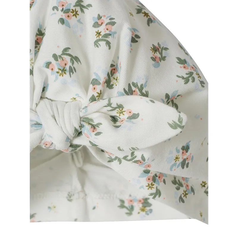 Bonnet fleurs - Blanc-2